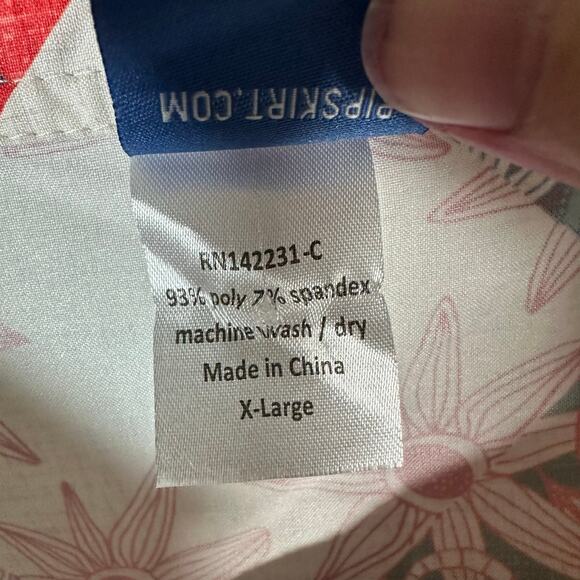 RipSkirt Hawaii Adjustable Wrap Skirt Sz XL Floral Patchwork Beach Resortwear - Picture 5 of 9